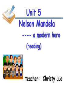 新人教版必修1 Unit5 Nelson Mandela Reading课件 -修改-3