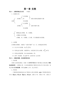 实数知识点总结