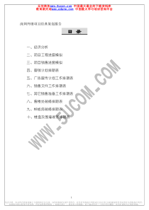 深圳外销项目经典策划报告2