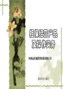 担保经营产品及操作实务[1]