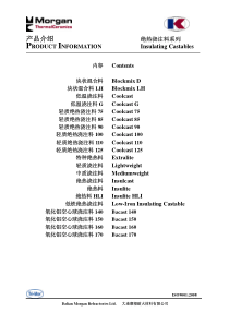 摩根浇注料产品说明书