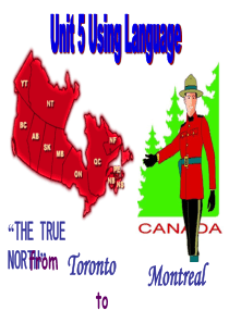 用-unit-5--The-True-North--from-Toronto-to-Montreal