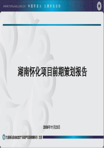 湖南怀化项目前期策划报告107PPT