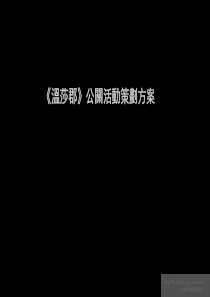 溫莎郡豪宅公开活动策划方案