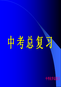 人教版九年级化学中考总复习最新版最新版