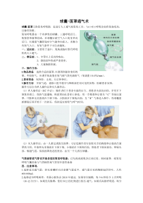 简易呼吸气囊的使用及维护