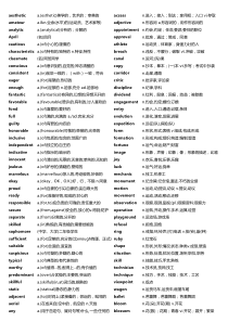 2018考研英语5500词汇(适合打印)