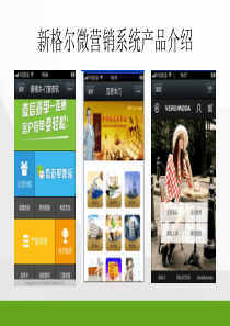 新格尔微营销产品介绍
