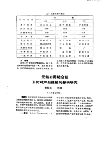 无纺布用粘合剂及其对产品性能的影响研究