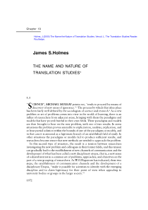 The-name-and-nature-of-Translation-studies(2000)翻译