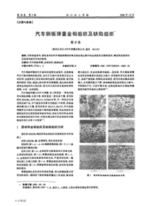 汽车钢板弹簧金相组织及缺陷组织