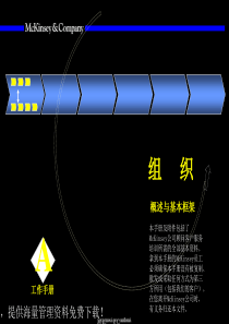 麦肯锡组织概述与基本框架