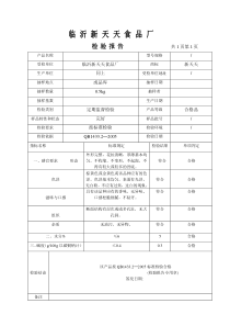 内部检验报告