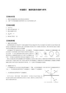 偏振现象的观察与研究