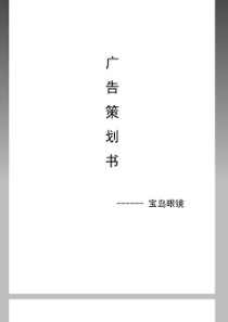 眼镜店广告策划书（PDF40页）