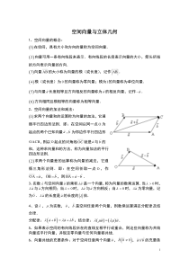 高二数学选修2-1第三章空间向量与立体几 知识点+习题+答案