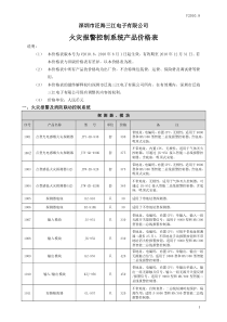 最新--XXXX年火灾报警控制系统产品价格表XXXX0805