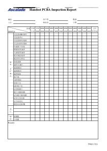 FMQA-156A HS PCBA Inspection Report 