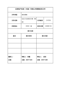 社区文化策划方案（框架）