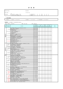 员工考核评估表