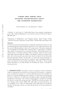 Unified Field Theory From Enlarged Transformation 