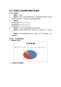 员工培训需求调查分析报告