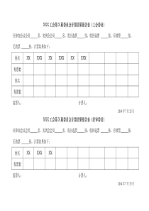 工会选票计票结果统计表