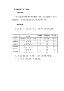 平瓦屋面施工工艺标准