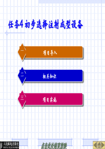 任务4-初步选择注射成型设备