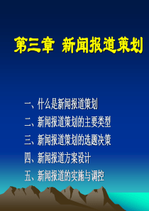 第三章、新闻报道策划