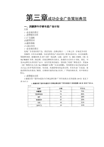 第三章成功企业广告策划典范