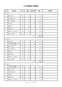 办公室装修报价单