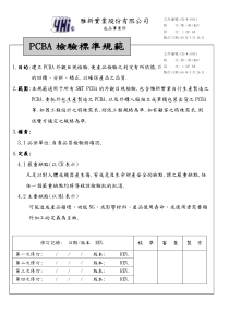 PCBA检验标准