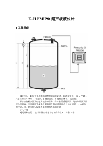 E+H超声波液位计-FMU90