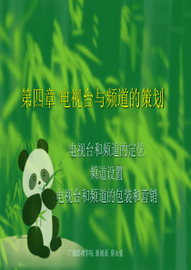 第四章电视台与频道第一节电视台的策划ppt-第四章电视台