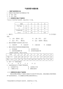 气候类型专题训练