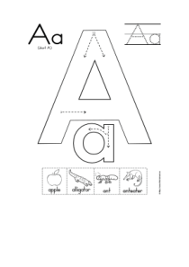 A-Z-Worksheets-字母描红-排版直接A4打印