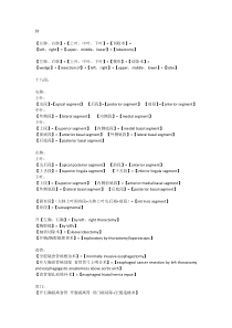 胸外科英文交班