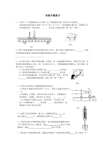 中考物理实验专题复习