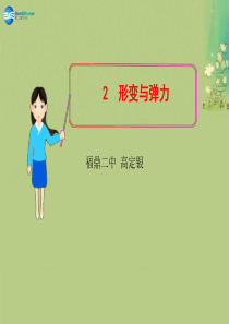 (10月合辑)福建省福鼎市第二中学高三物理一轮复习 形变与弹力课件