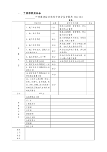 工程部常用表格