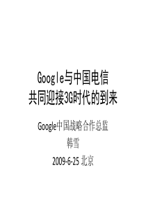 Google发言材料