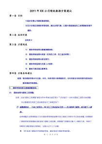 2011年某知名企业绩效管理方案(全)