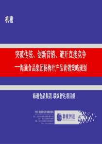 海通食品集团杨梅汁产品市场营销