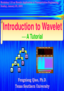 Introduction to Wavelet a Tutorial - Qiao