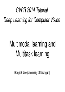 DL-Multimodal-multitask-learning