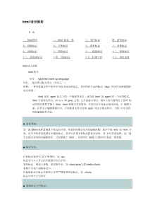 html语言剖析