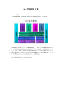 IDC网络设计方案