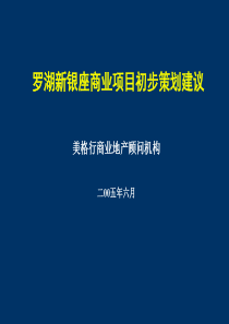 罗湖新银座商业项目初步策划建议-6-20