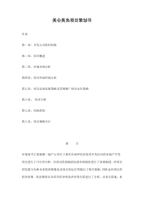 美仑美奂项目策划书doc65(1)